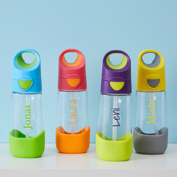 Tritan-Flasche mit Trinkhalm, 450 ml