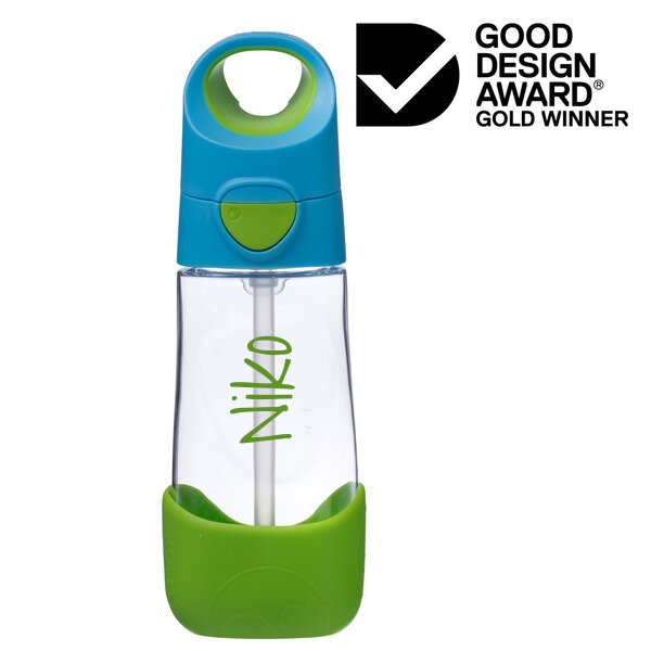 Tritan-Flasche mit Trinkhalm, 450 ml