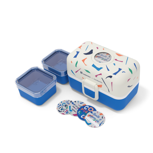 Monbento MB Tresor | Kompakte Kinder Brotdose mit 3 Fächern