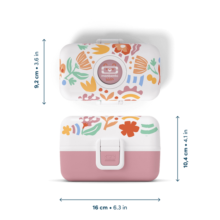 Monbento MB Tresor | Kompakte Kinder Brotdose mit 3 Fächern