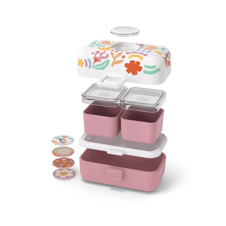 Monbento MB Tresor | Kompakte Kinder Brotdose mit 3 Fächern