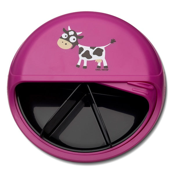 pinke Carl Oscar SnackDISC geöffnet