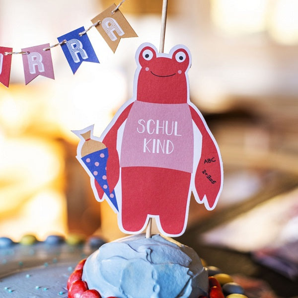 Tortendekoration / Cake Topper zur Einschulung
