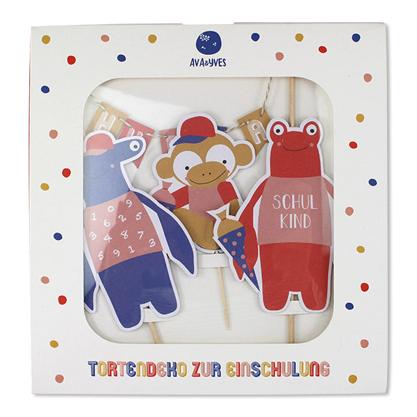 Tortendekoration / Cake Topper zur Einschulung