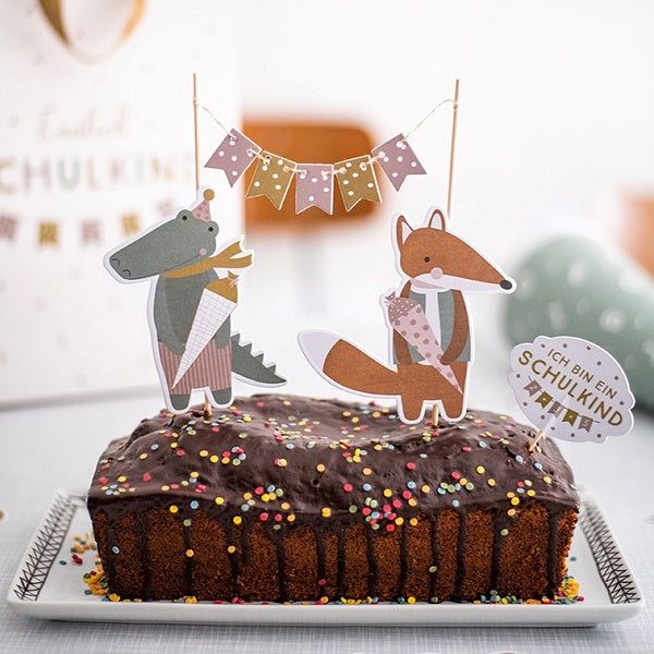 Tortendekoration / Cake Topper zur Einschulung