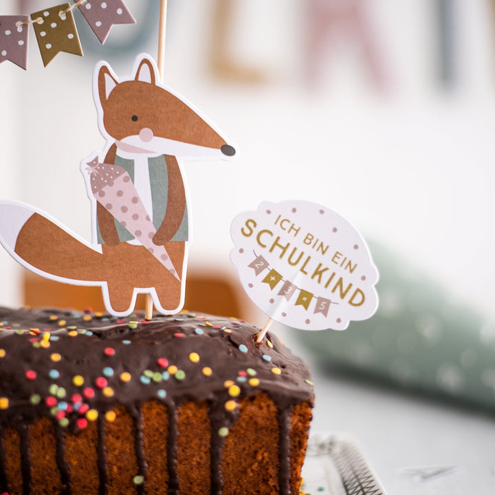 Tortendekoration / Cake Topper zur Einschulung
