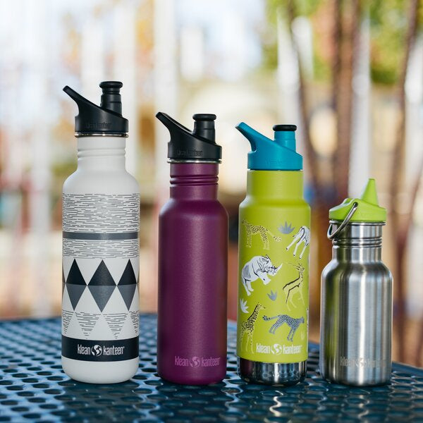 Klean Kanteen Classic Narrow, Trinkflasche mit Sportdeckel, 532 ml