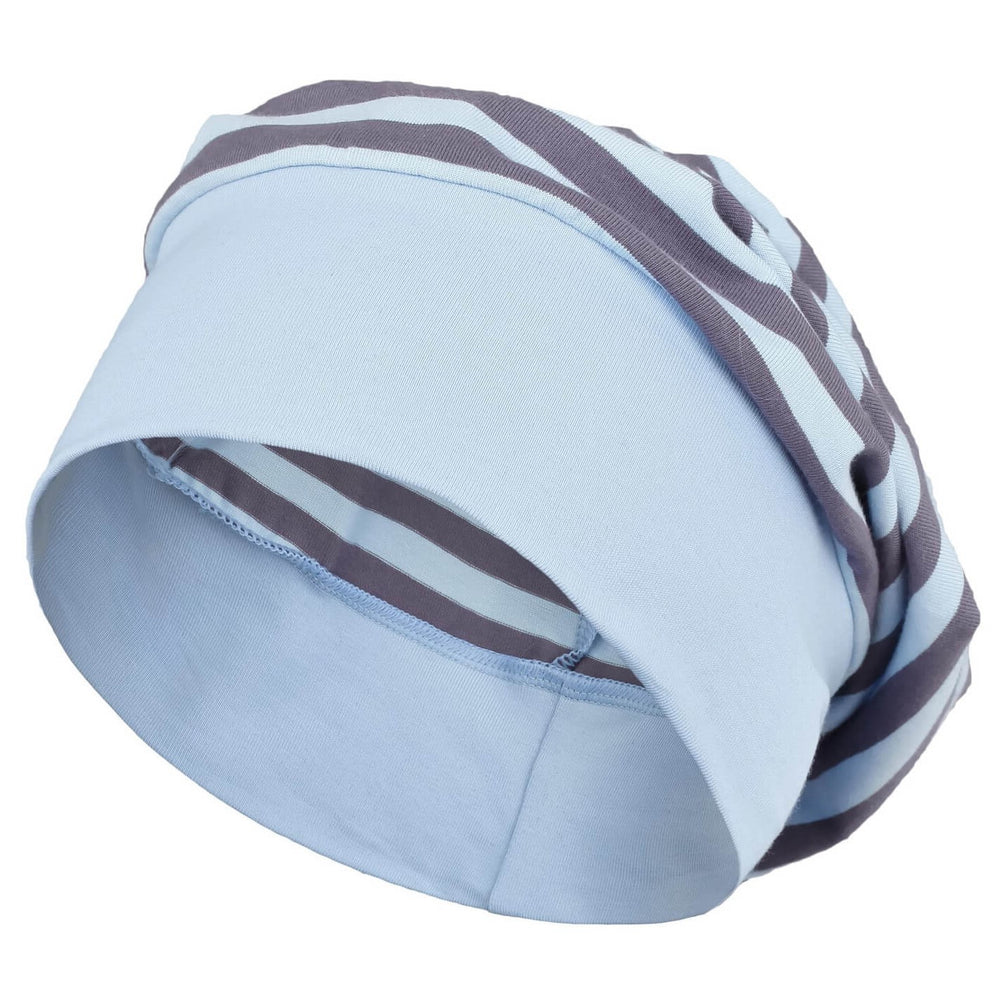 hellblau-weiß gestreifte Mütze für Jungs | by Anton & Sophie