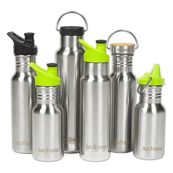 Klean Kanteen Classic Narrow, Trinkflasche mit Sportdeckel, 532 ml