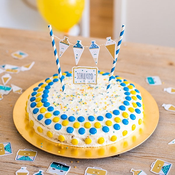 Tortendekoration / Cake Topper zur Einschulung