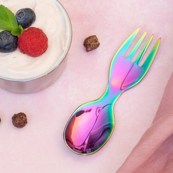 Mini Edelstahl Göffel, 10cm