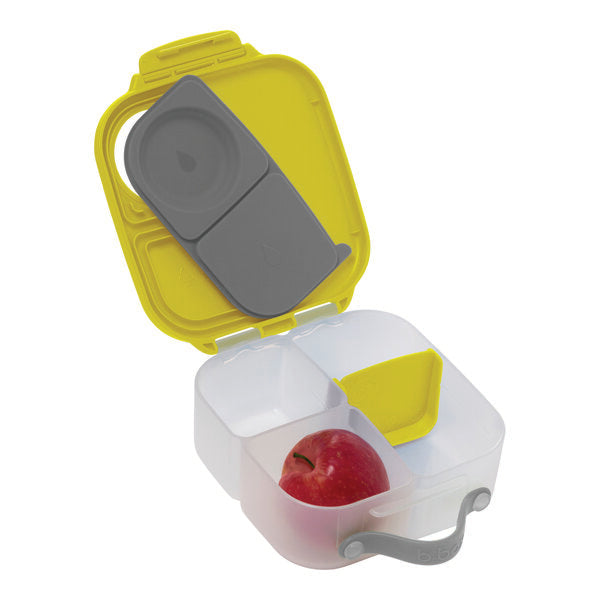 b.box Mini Lunchbox | 3 Fächer | für ganzen Apfel