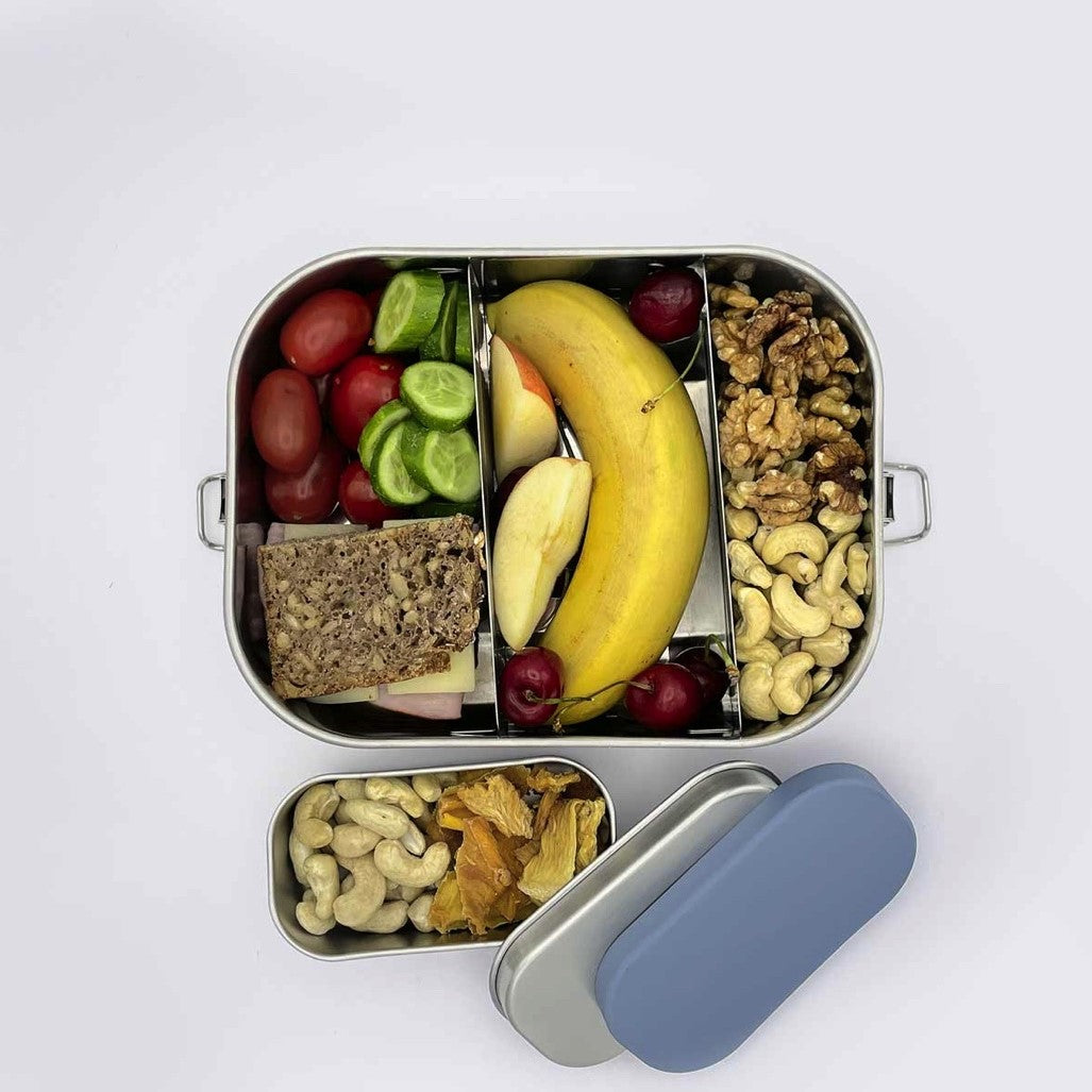 Foxboxx Mini-Edelstahldose 150ml | 2 verschiedene Deckel