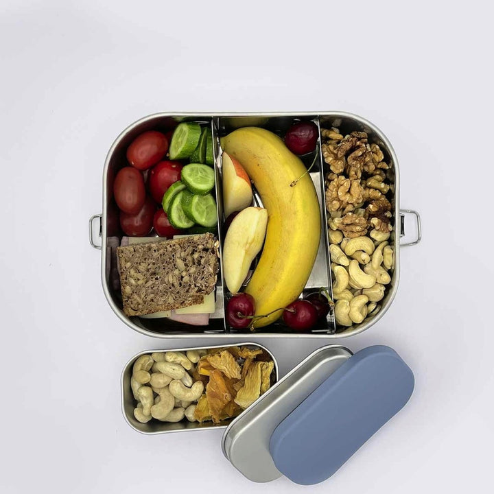 Foxboxx Mini-Edelstahldose 150ml | 2 verschiedene Deckel