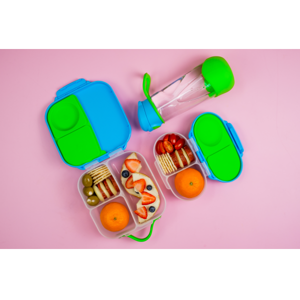 b.box Mini Lunchbox | 3 Fächer | für ganzen Apfel