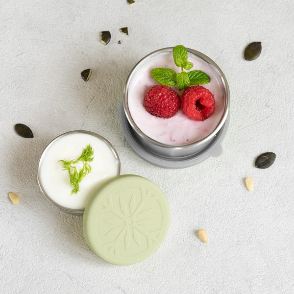 Auslaufsichere Mini Edelstahlbehälter - LEKKABOX Dipper, 2 Stück