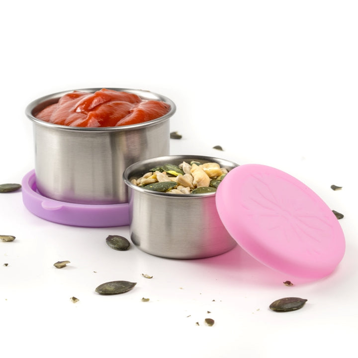 Auslaufsichere Mini Edelstahlbehälter - LEKKABOX Dipper, 2 Stück