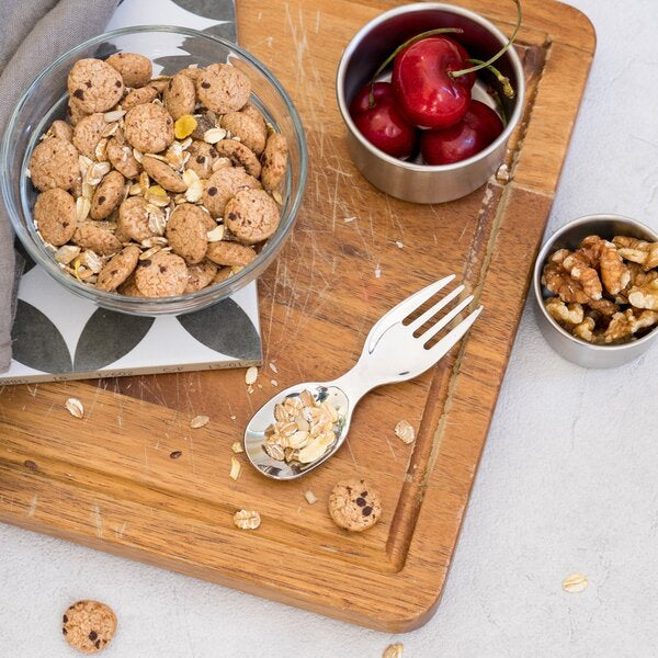 Mini Edelstahl Göffel, 10cm