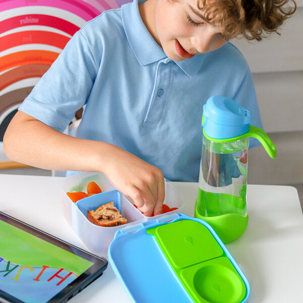 b.box Mini Lunchbox | 3 Fächer | für ganzen Apfel