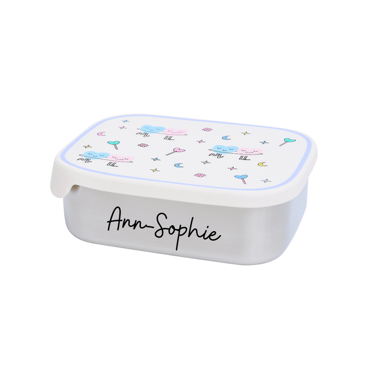 The Cotton Cloud Set: Brotdose und Trinkflasche aus Edelstahl