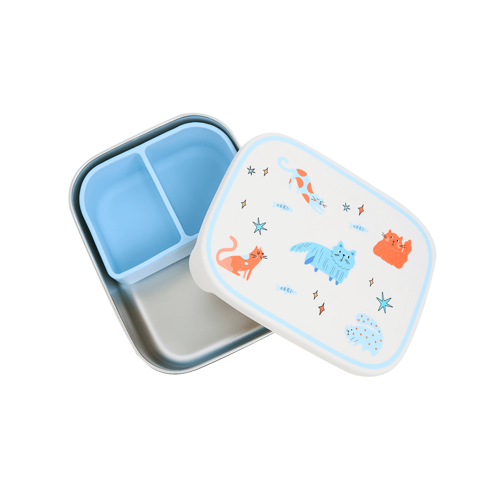 The Cotton Cloud Set: Brotdose und Trinkflasche aus Edelstahl