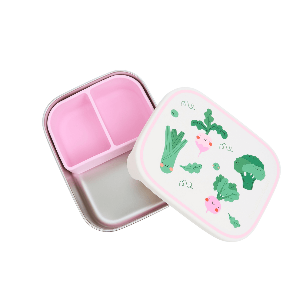 The Cotton Cloud Set: Brotdose und Trinkflasche aus Edelstahl