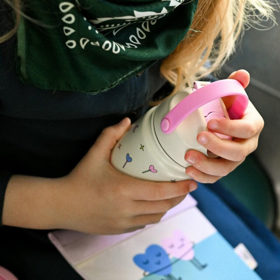 The Cotton Cloud Set: Brotdose und Trinkflasche aus Edelstahl