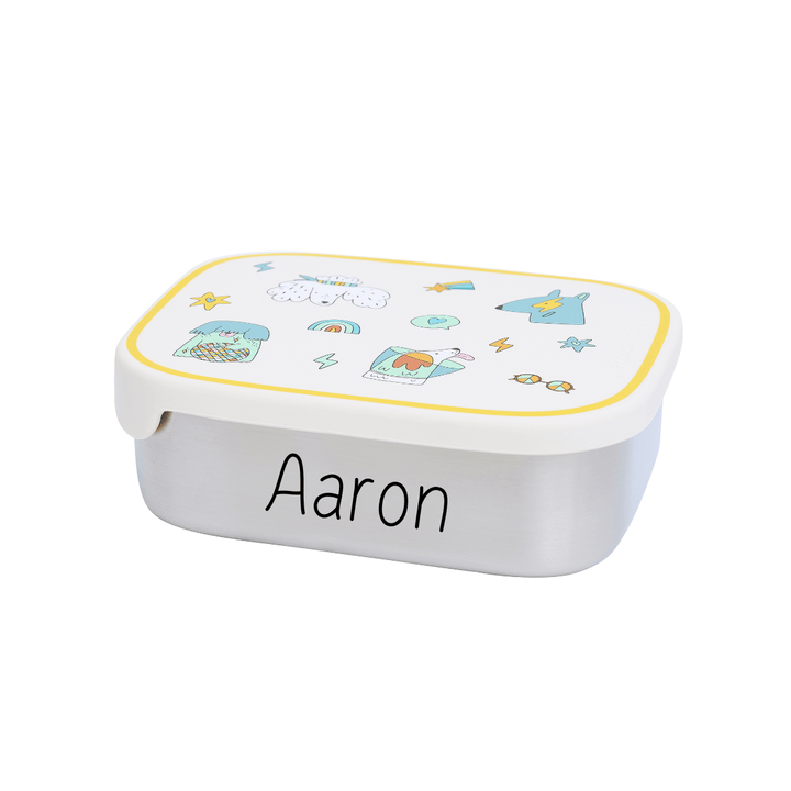 The Cotton Cloud Set: Brotdose und Trinkflasche aus Edelstahl