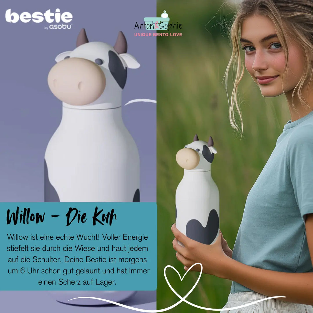 Bestie Edelstahlflaschen | Stylische Tierflaschen | 460ml