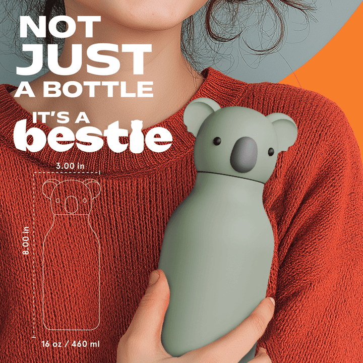 Bestie Edelstahlflaschen | Stylische Tierflaschen | 460ml