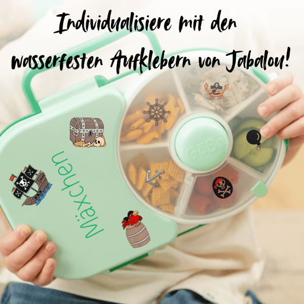 GoBe Lunchbox - Bentobox und Snackspinner in einem | Sticker-Edition