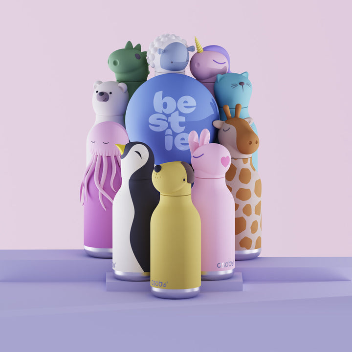 Bestie Edelstahlflaschen | Stylische Tierflaschen | 460ml