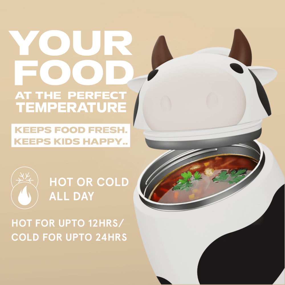 Bestie Food Jar, 600ml | Stylische Tier-Thermobehälter