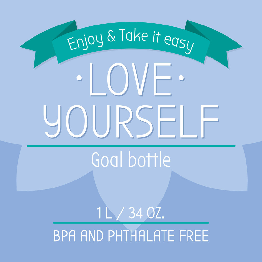 Legami motivierende Trinkflasche "Love Yourself", 1 L