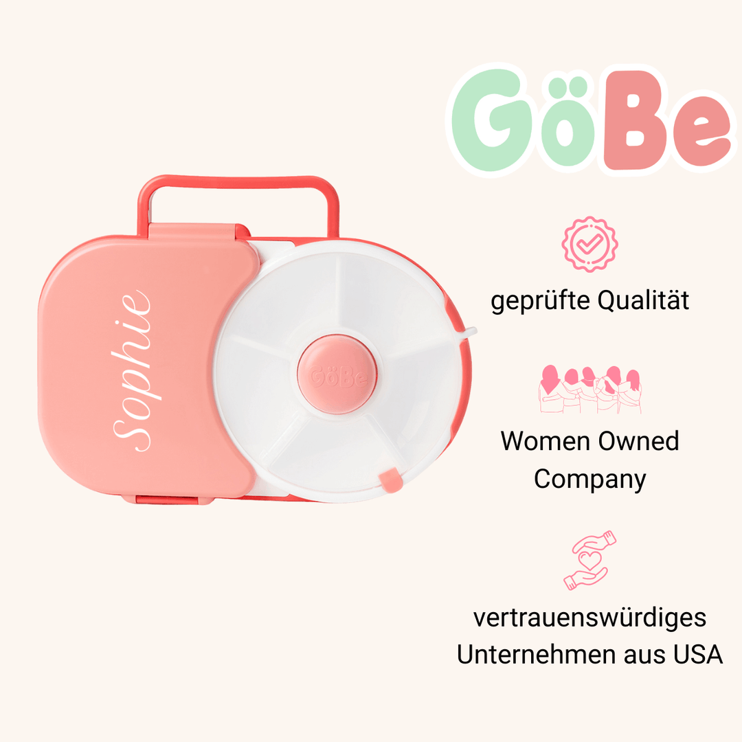 GoBe Lunchbox - Bentobox und Snackspinner in einem | Sticker-Edition