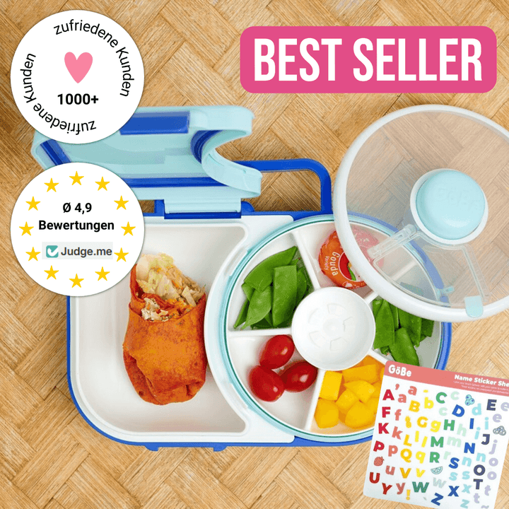 GoBe Lunchbox - Bentobox und Snackspinner in einem | Sticker-Edition