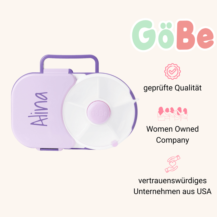 GoBe Lunchbox - Bentobox und Snackspinner in einem | Sticker-Edition