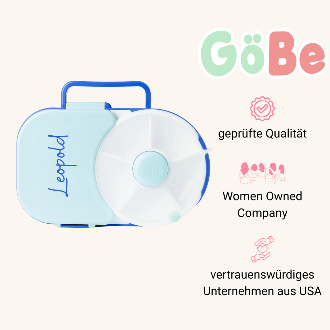 GoBe Lunchbox - Bentobox und Snackspinner in einem | Sticker-Edition