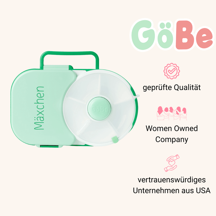 GoBe Lunchbox - Bentobox und Snackspinner in einem | Sticker-Edition