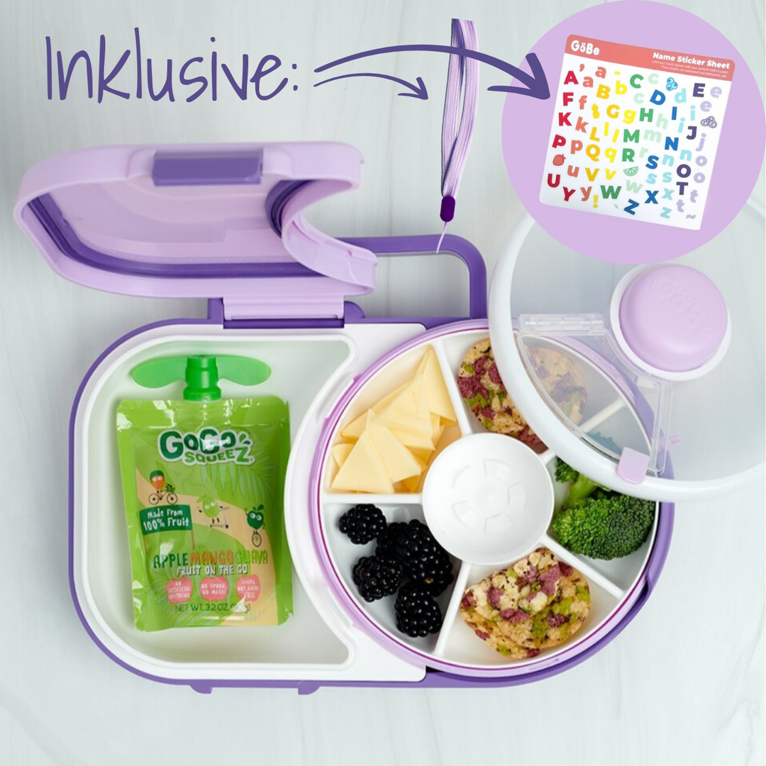 GoBe Lunchbox - Bentobox und Snackspinner in einem | Sticker-Edition