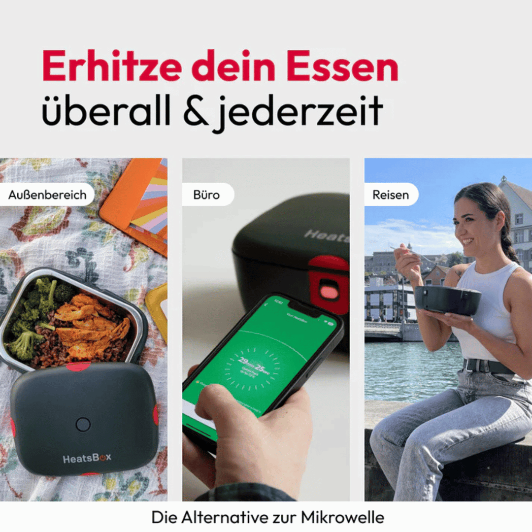 Heats Box Go - selbsterwärmende Lunchbox ohne Kabel