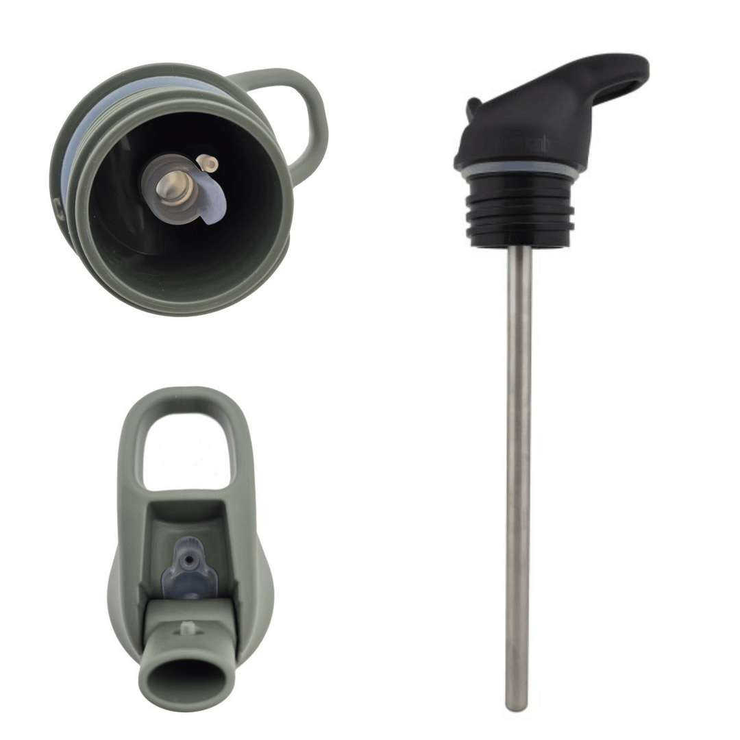 Klean Kanteen Edelstahl Trinkflasche Classic, 800ml, Flip Sport Cap