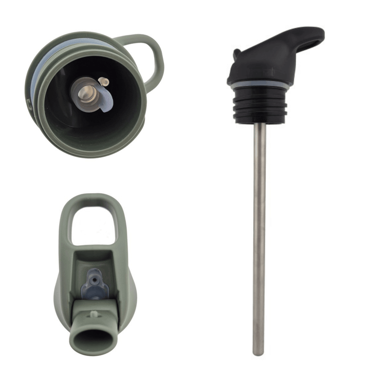 Klean Kanteen Edelstahl Trinkflasche Classic, 800ml, Flip Sport Cap