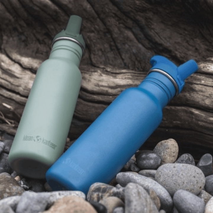 Klean Kanteen Edelstahl Trinkflasche Classic, 800ml, Flip Sport Cap