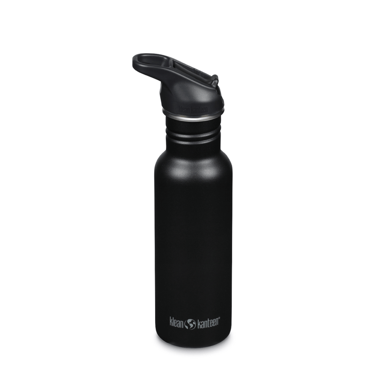 Klean Kanteen Edelstahl Trinkflasche Classic, 532ml, Flip Sport Cap