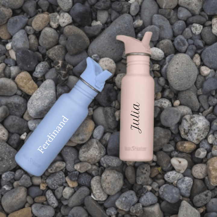 Klean Kanteen Edelstahl Trinkflasche Classic, 800ml, Flip Sport Cap