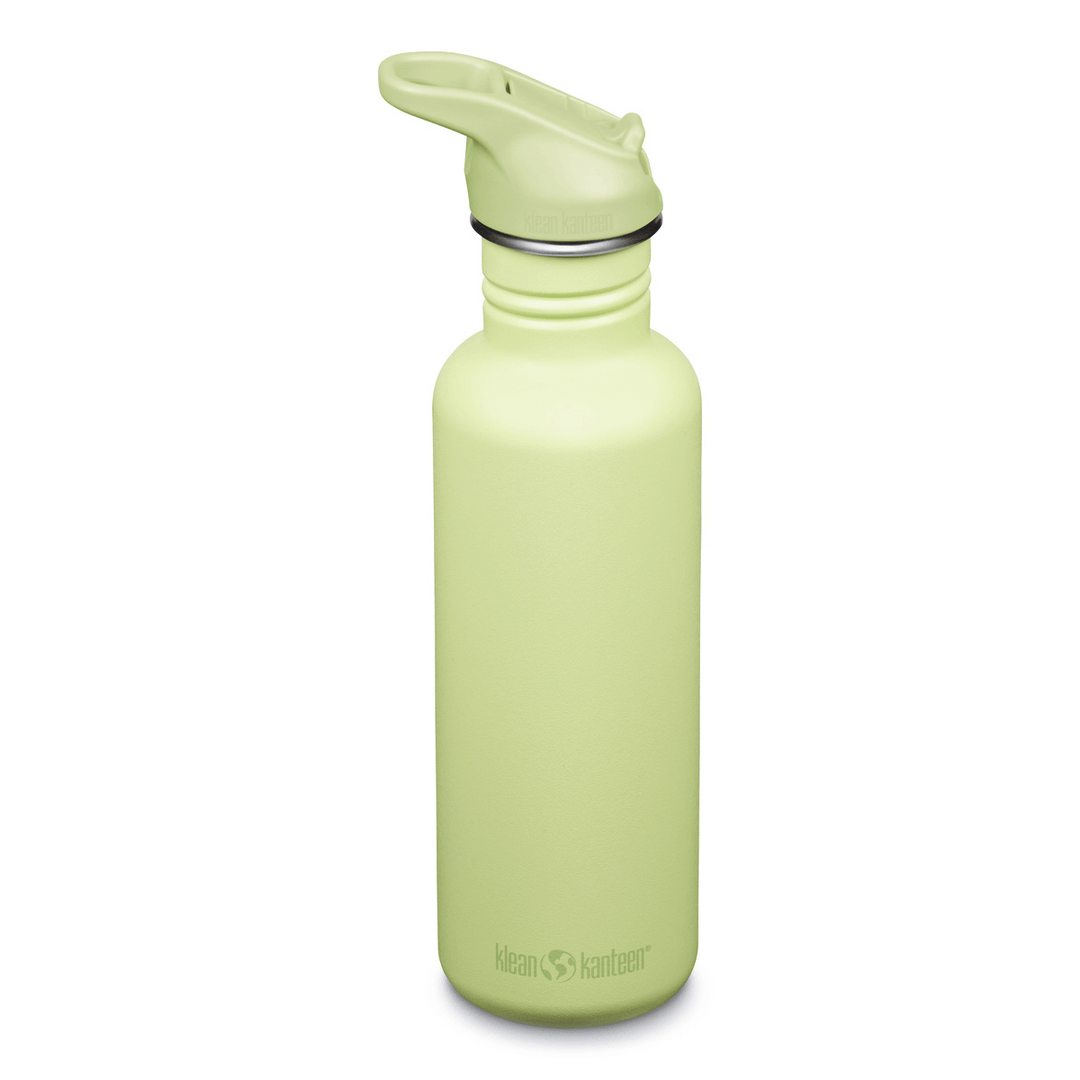 Klean Kanteen Edelstahl Trinkflasche Classic, 800ml, Flip Sport Cap