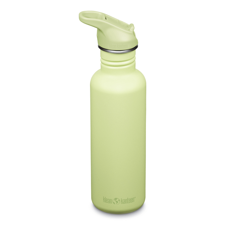 Klean Kanteen Edelstahl Trinkflasche Classic, 800ml, Flip Sport Cap