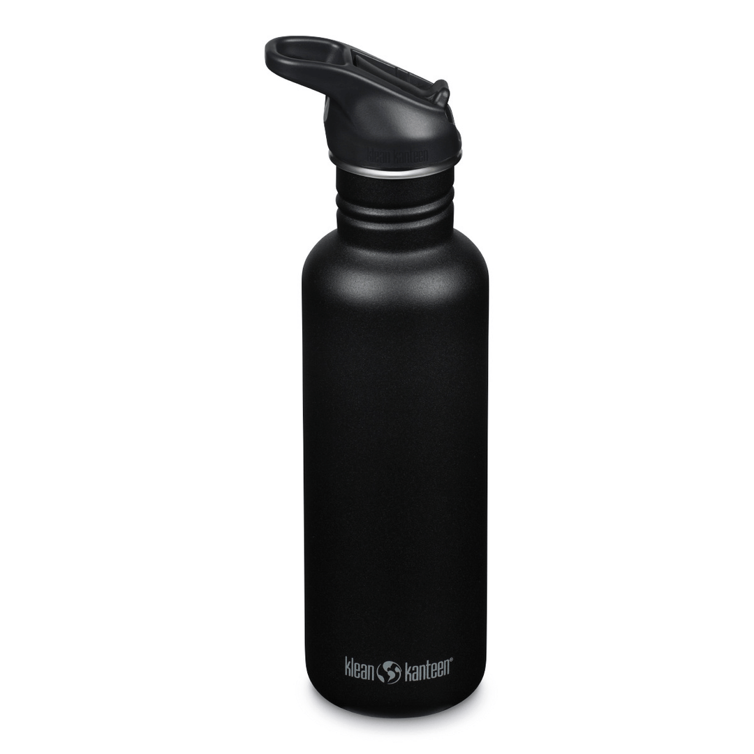 Klean Kanteen Edelstahl Trinkflasche Classic, 800ml, Flip Sport Cap