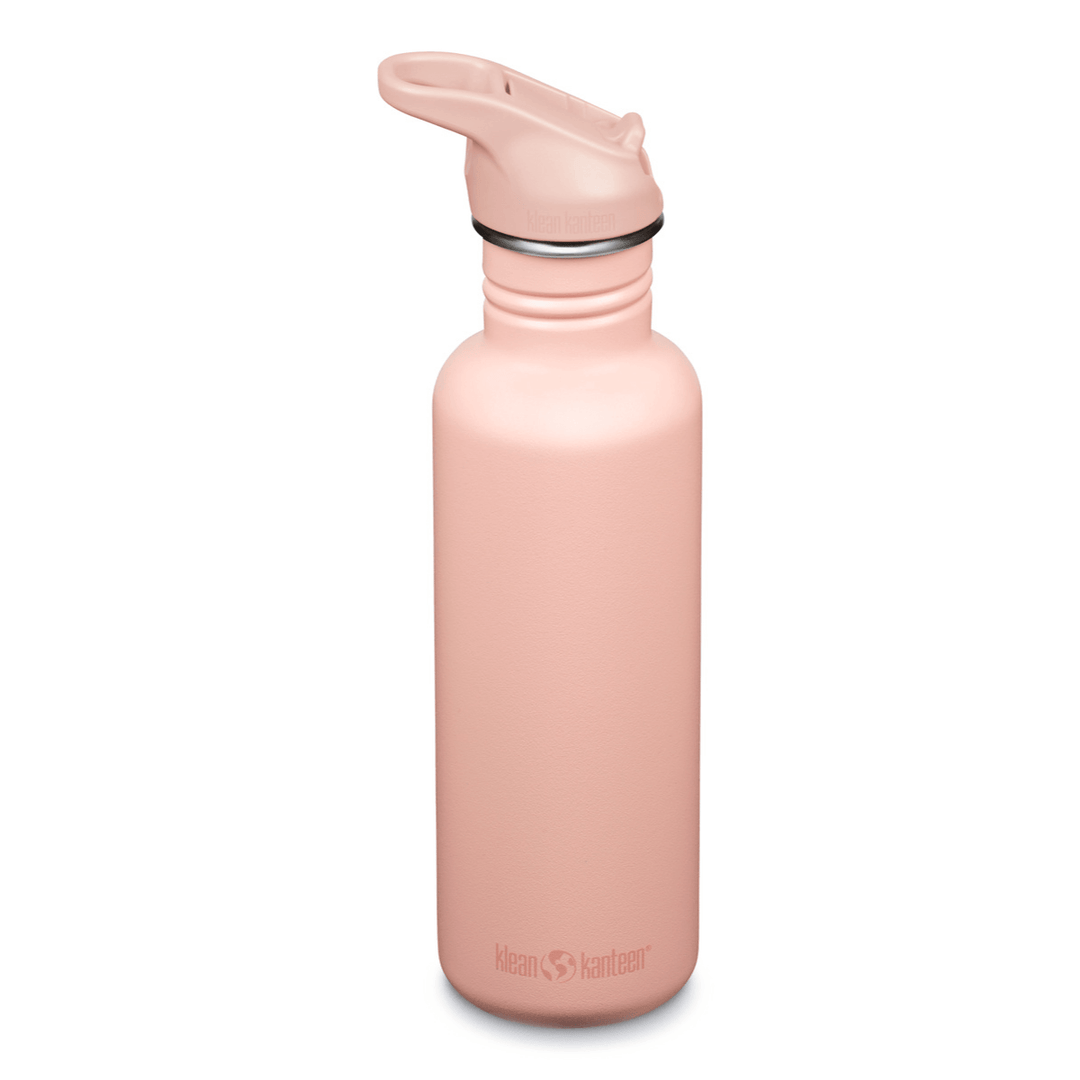 Klean Kanteen Edelstahl Trinkflasche Classic, 800ml, Flip Sport Cap